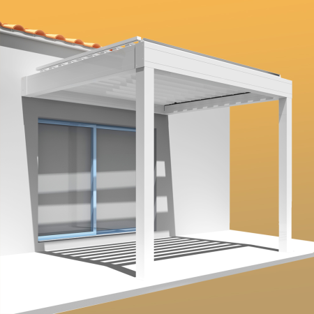 Pérgola Bioclimática LOLITE 4,00x4,088M Cilindro com Telecomando INTERSUN - 4