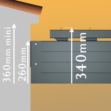 Pérgola Bioclimática SPINELLE 4,50x4,987M Cilindro com telecomando INTERSUN - 5