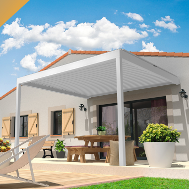 Pérgola Bioclimática LOLITE 4,00x4,088M Cilindro com Telecomando INTERSUN - 2