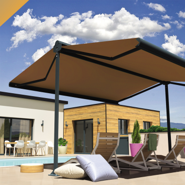 Toldo duplo pente ENARGITE 6,00x2x3,00M INTERSUN - 1