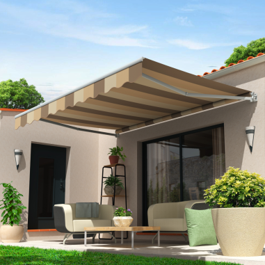 Toldo loggia SAPHIR Cinza Alu 4,00x2,50M + Lambrequim SUNSTYL - 1